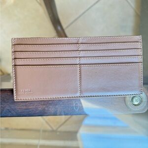 Fendi leather wallet insert